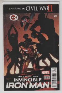 INVINCIBLE IRON MAN (2015 MARVEL) #8 CVR A MIKE DEODATO JR