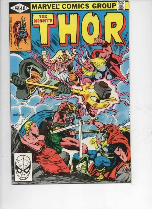 THOR #296 VF/NM God of Thunder Valhalla 1966 1980, more Thor in store