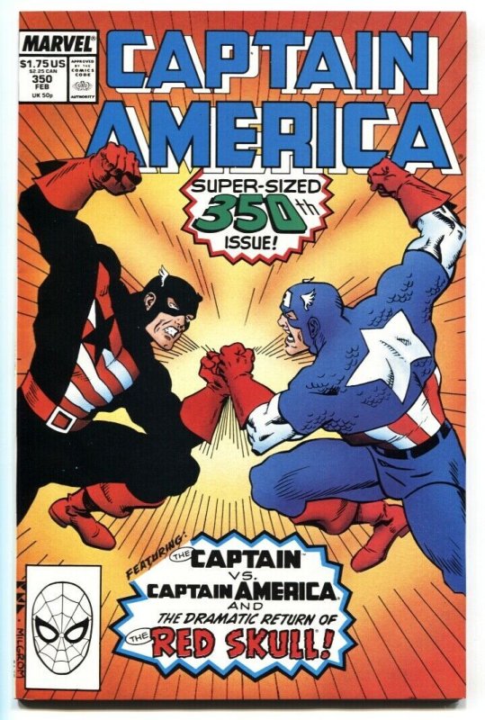 Captain America #350-Steve Rogers returns-Origin of Red Skull 1989