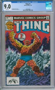 Marvel Comics The Thing #1 CGC 9.0