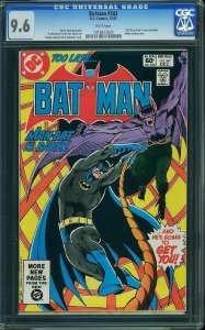Batman #342 (1981) CGC 9.6 NM+