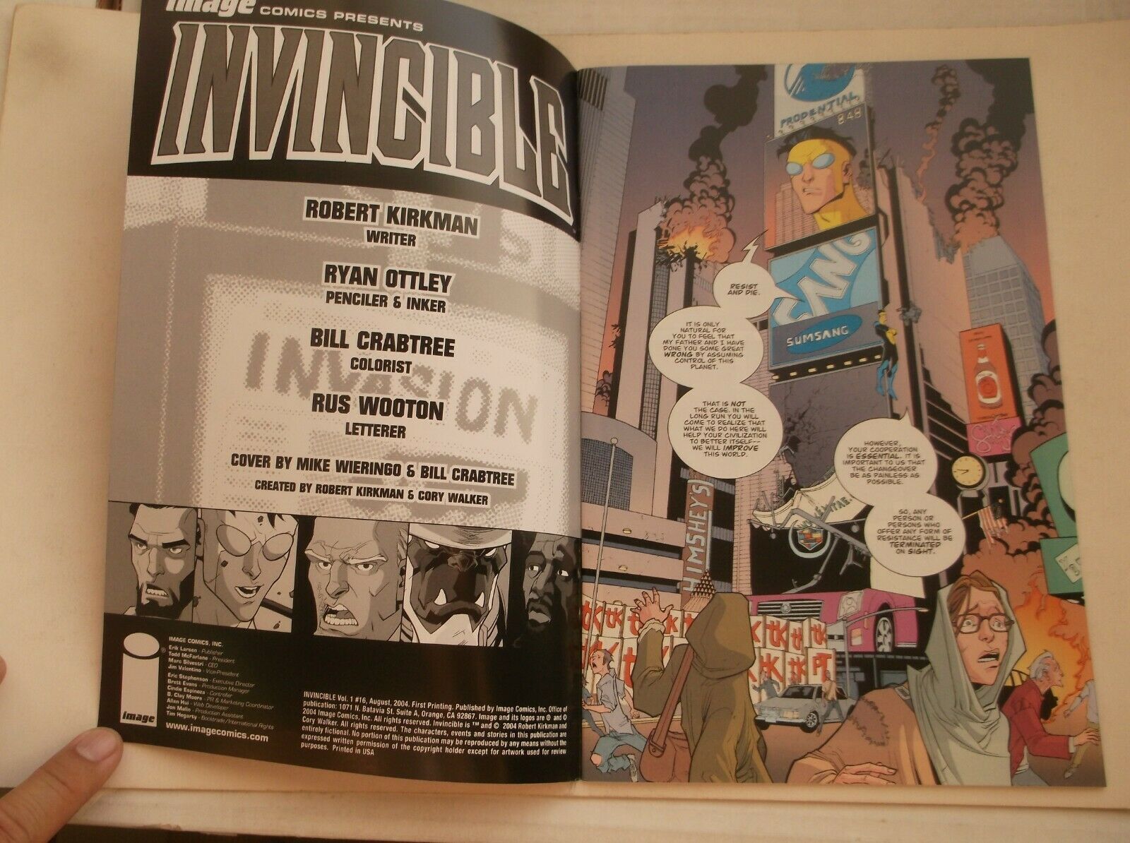 Invincible 16 (2004) CGC 9.4 NM 1st ANGSTROM LEVY Kirkman Image Comics