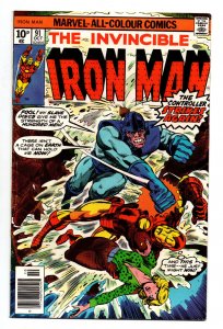 Invincible Iron Man #91 - UK Price Variant - Controller - 1976 - VF
