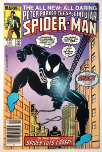 The Spectacular Spider-Man #107 (8.5, 1985) [Key Issue] Mark Jewelers