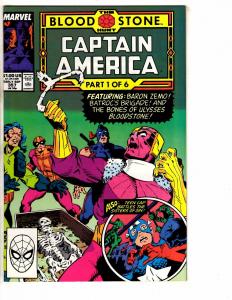 9 Captain America Marvel Comic Books # 351 352 353 354 355 356 357 358 343 J274