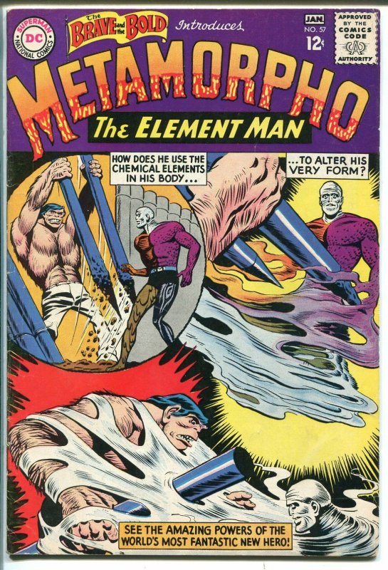 Brave and The Bold #57 1964-DC Comics-1st apperance & origin of Metamorpho-FN- 