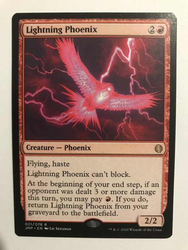 LIGHTNING PHOENIX : Magic the Gathering MTG card; Jumpstart, Rare, NM