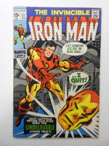 Iron Man #21 VG Condition
