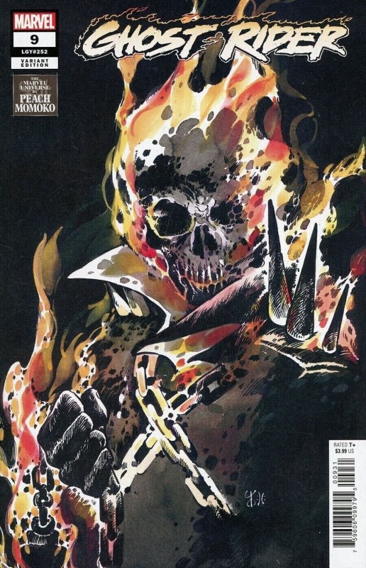 GHOST RIDER #9 MOMOKO VARIANT COVER - MARVEL COMICS - DECEMBER 2022