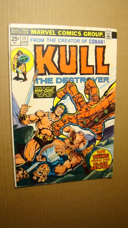 KULL 14 *SOLID* THE DESTROYER 1976 VS MAN-OGRE MARVEL COMICS CONAN PLOOG ART 