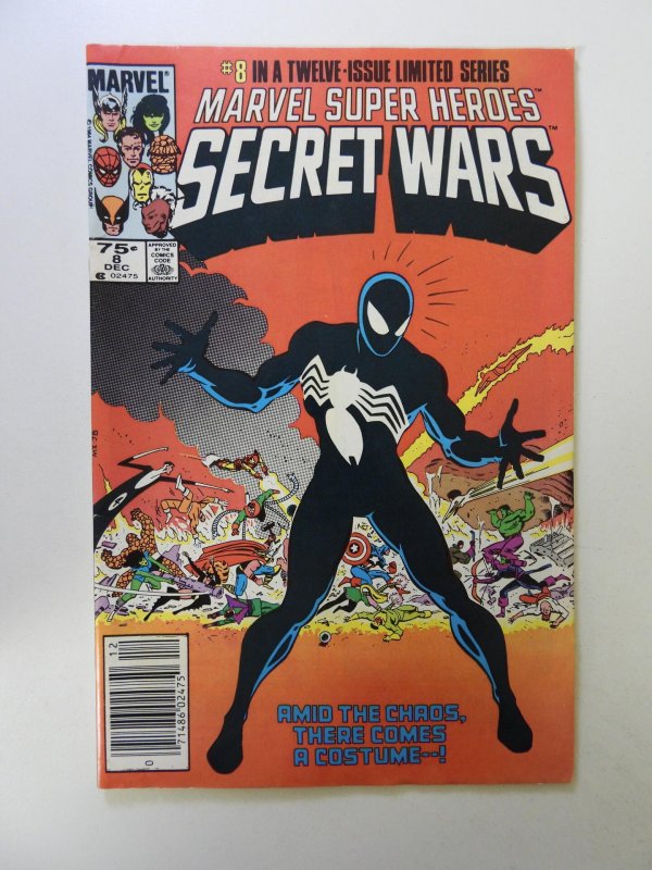 Marvel Super Heroes Secret Wars #8 (1984) FN/VF condition stains back cover