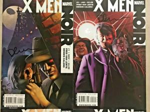 X-MEN NOIR#1-4 NM LOT 2009 FIRST PRINTS SIGNED BY DENNIS CALERO MARVEL COMICS