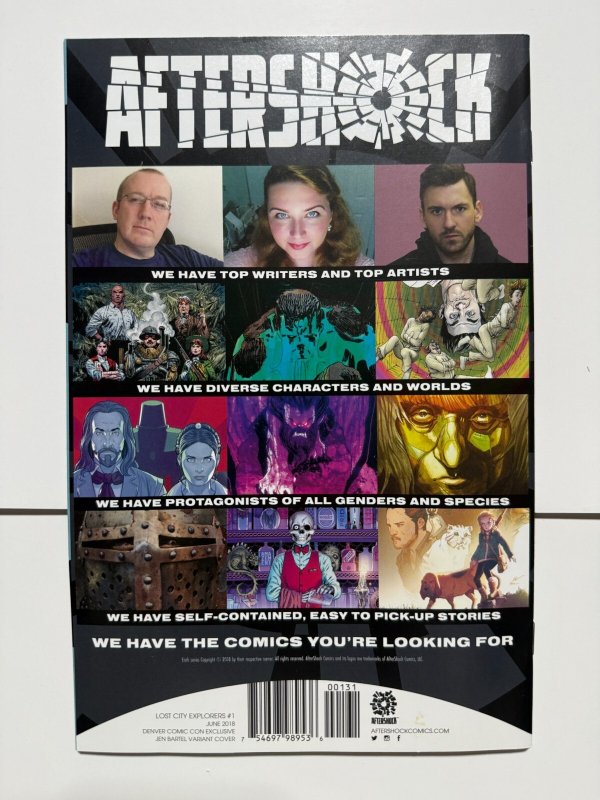 The Lost City Explorers # 1 NM DCC Bartel Variant Aftershock Comic Book 8 J400