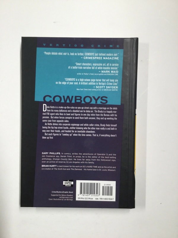 Cowboys Tpb Hardcover Hc Near Mint Nm Vertigo Crime