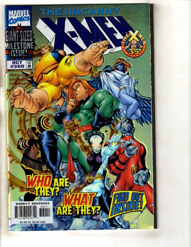 8 Uncanny X-Men Marvel Comic Books # 360 361 362 363 364 365 366 368 Rogue JD5