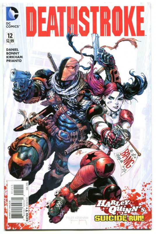 DEATHSTROKE #12, NM, Harley Quinn, Suicide Squad, 2015, hitman, more in store