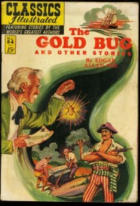 CLASSICS ILLUSTRATED #84-HRN 85-THE GOLD BUG-E A POE-   VG 