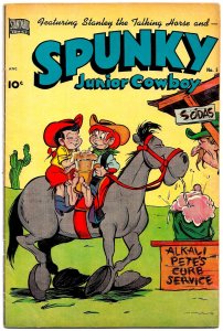 SPUNKY JUNIOR COWBOY #5 (May1951) 4.0 VG  JACK BRADBURY's Talking Horse Stanley