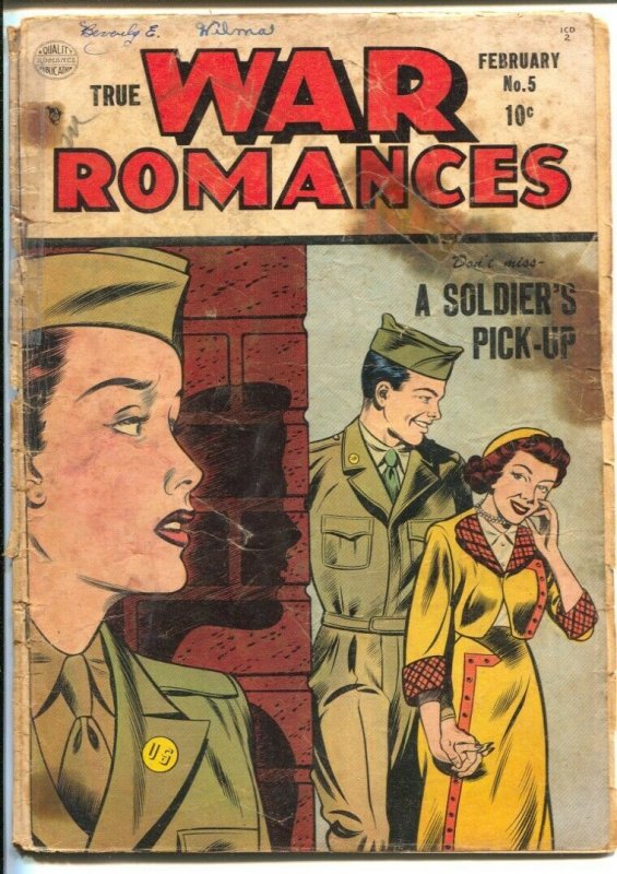 True War Romances #6 1953-military love triangle-Ogden Whitney art-P