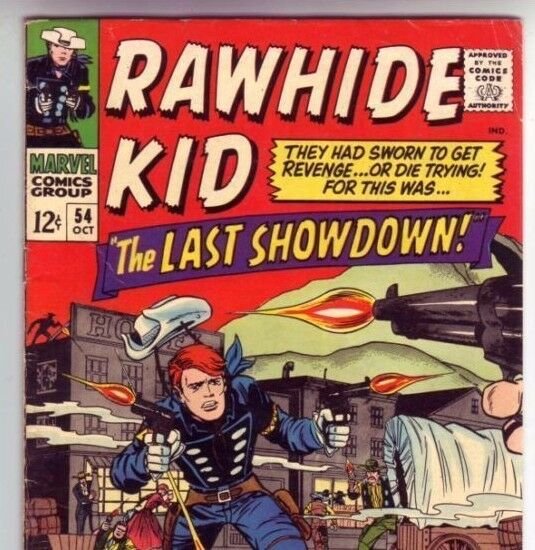 Rawhide Kid  54 strict FN+ 6.5 Stan Lee Mighty Marvel Westerns tons just posted