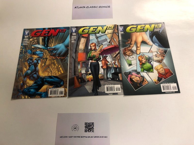 3 Gen 13 Wildstorm Comics Books #15 16 17 80 JW4