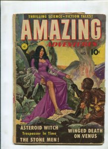 AMAZING ADVENTURES #1 - SCHOMBURG AND WALLY WOOD STORIES (3.0) 1950