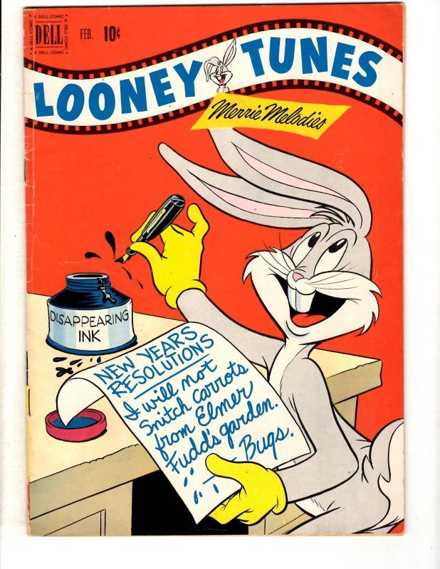 Looney Tunes & Merrie Melodies #124 VG Dell Golden Age Comic Book Bugs Bunny JL8