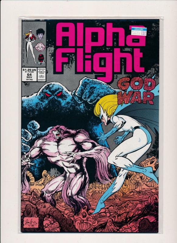 Giant Lot ALPHA FLIGHT of (80) #4-22, 24-82 Near Full run (1,2 Ann)(1984-89)VF+