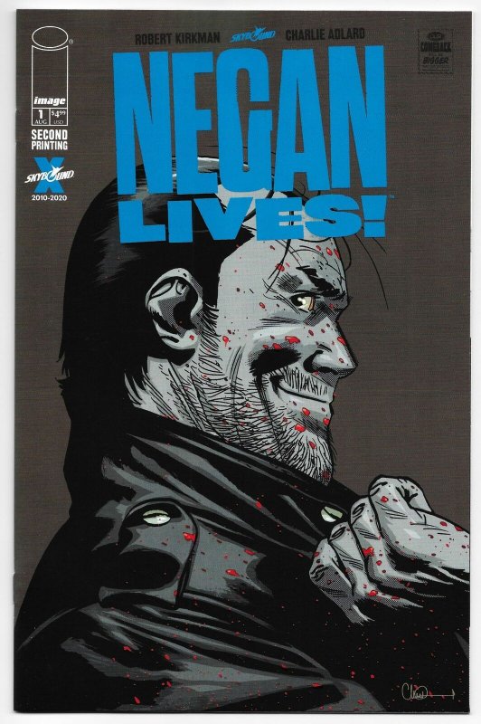 Walking Dead Negan Lives #1 2nd Printing Variant (Image, 2020) NM