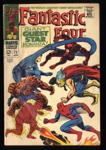 Fantastic Four #73 GD+ 2.5 Thor Spider-Man Daredevil!