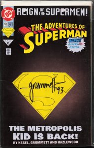 Adventures of Superman #501 Die-cut cover (1993) Superboy