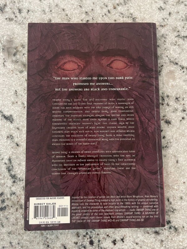 Swamp Thing Book # 4 A Murder Of Crows DC Vertigo TPB Graphic Novel Comic 13 LP9