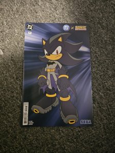 DC X Sonic The Hedgehog #1 3rd Print Shadow Batman NM