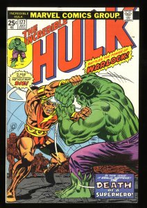 Incredible Hulk #177 VF- 7.5 Qualified Missing Marvel Value Stamp