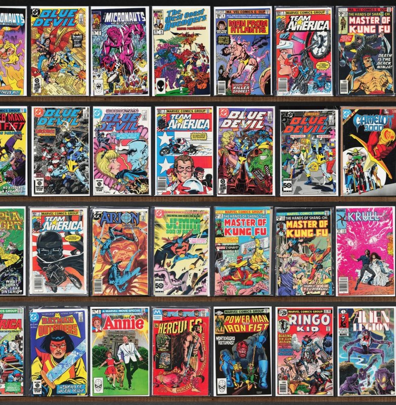 Huge Lot 140+ Comics with Blue Devil, Daredevil, Team America & More!