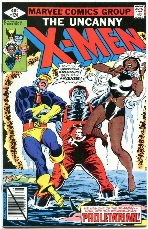 X-Men #124 comic book 1979-MARVEL COMICS-PROLETARIAN ISSUE NM