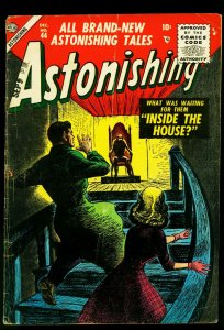 Astonishing Comics #44 1955- Atlas Horror- EC Reed Crandall swipe - VG-