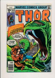 MARVEL LOT of 2- The Mighty THOR #273 & #270 1978 GOOD/VERY GOOD (PJ90) 