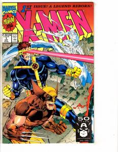 Lot Of 5 X-Men # 1 Issues (Jim Lee Series) Connecting Covers Marvel Comics RC2