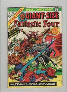 Giant-Size Fantastic Four #3 - Medusa Cover! - 1974 (Grade 7.0) WH