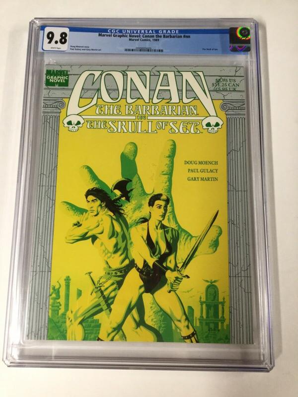 Conan The Skull Of Set Cgc 9.8 White Pages Marvel Graphic Novel Nn White Pages