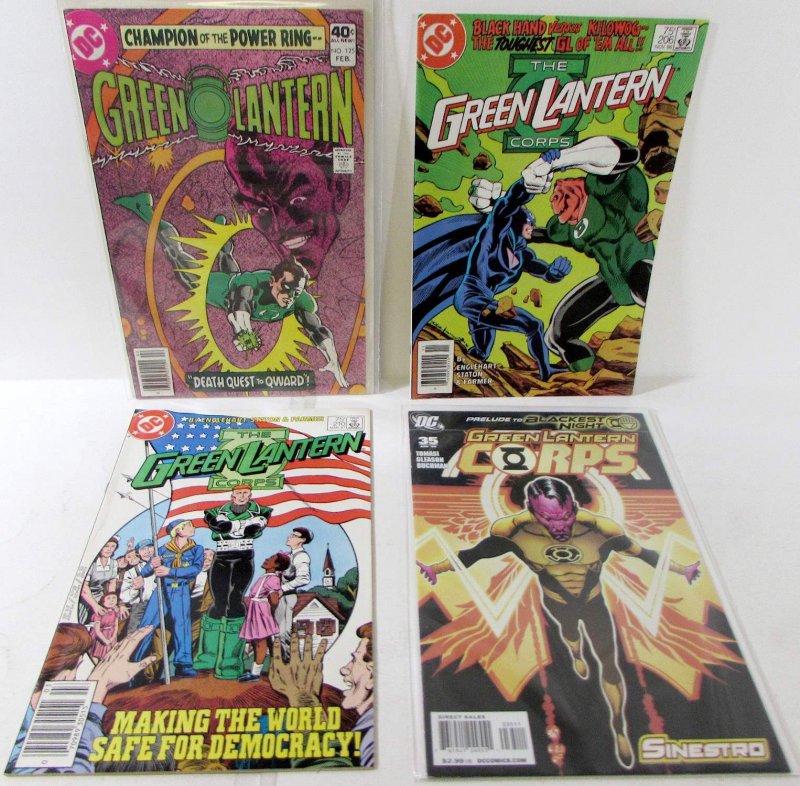 Green Lantern Lot of 4 #125, 206, 210, Corps 35 (1987) DC Comics Comics
