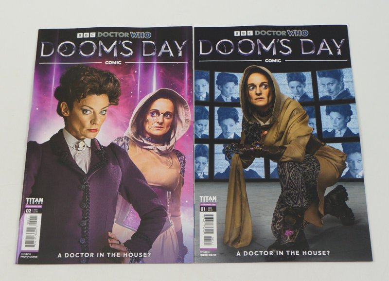 Doctor Who: Doom's Day #1-2 VF/NM complete series Missy Cover B ; Titan (photo)