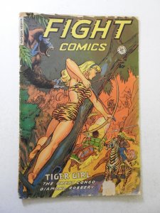 Fight Comics #78 (1952) PR Condition book-length spine split, tape pull fc