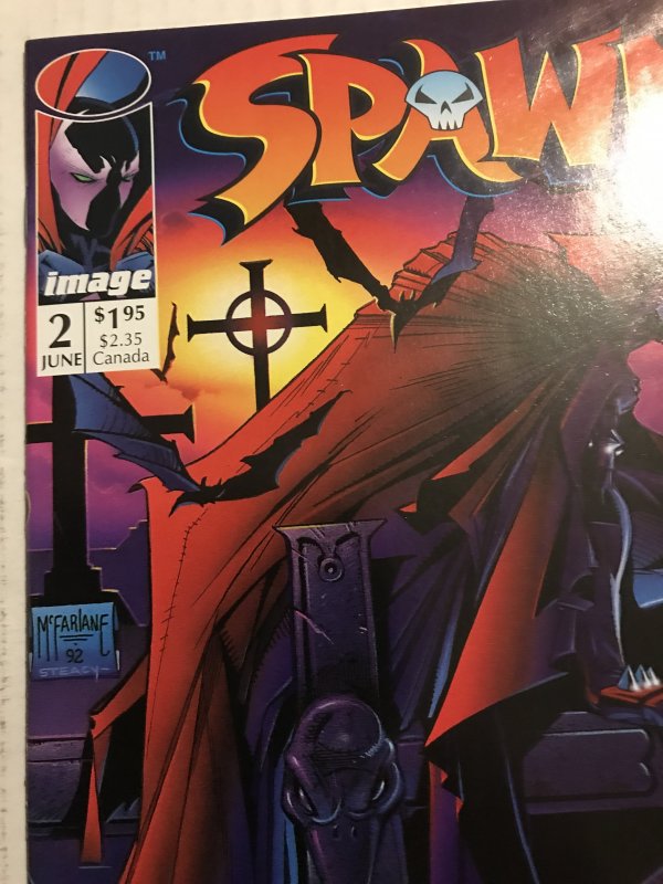 SPAWN #2 : Image 6/92 NM-; 1st appearance Clown / Violator, Beautiful