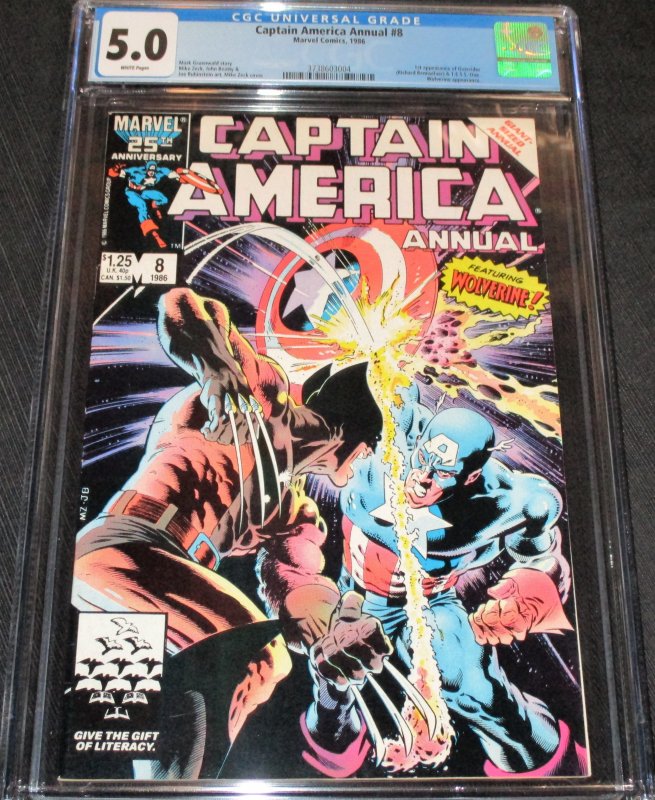 Captain America Annual #8 (1986) CGC 5.0