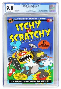 Itchy and Scratchy Comics #1 CGC 9.8 1993 Bongo Comics Simpsons