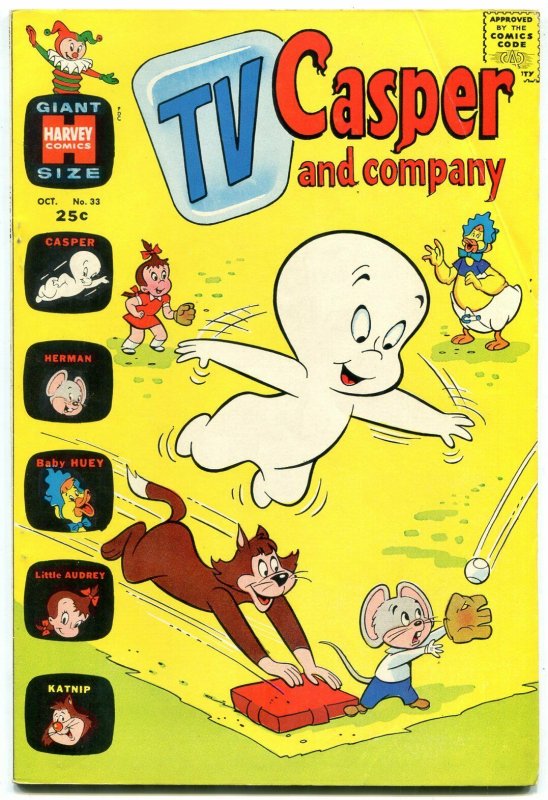 TV CASPER AND COMPANY #33 1971-HARVEY COMICS GIANT FN-