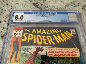 Amazing Spider-Man # 83 CGC Graded 8.0 Marvel Comic Book Schemer Appearance JH12