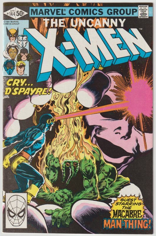 X-Men #144 (Apr 1981, Marvel), FN condition (6.0), Man-Thing appearance